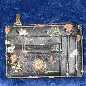 Jessica Simpson Black Floral Card Holder 5.5”W x 3”H